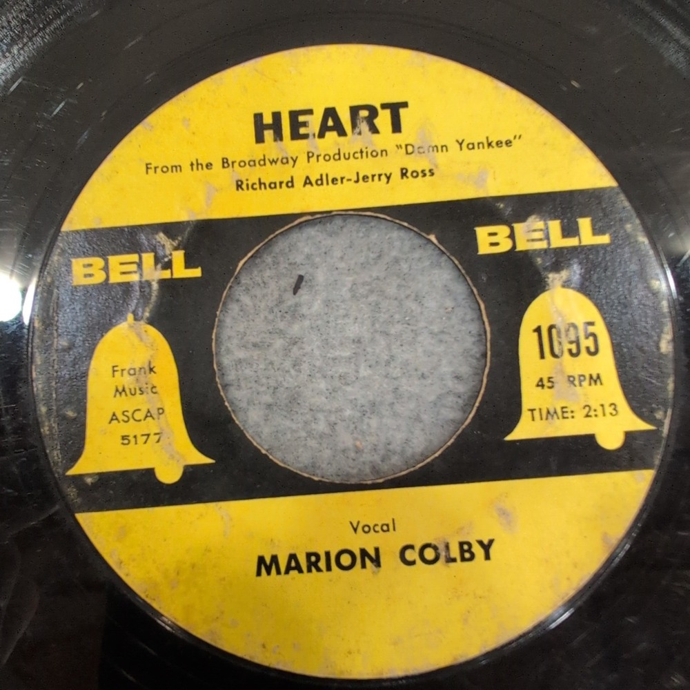 Marion‎ Colby Whatever Lola Wants Heart Damn Yankees Bell 1095 45 RPM Vinyl